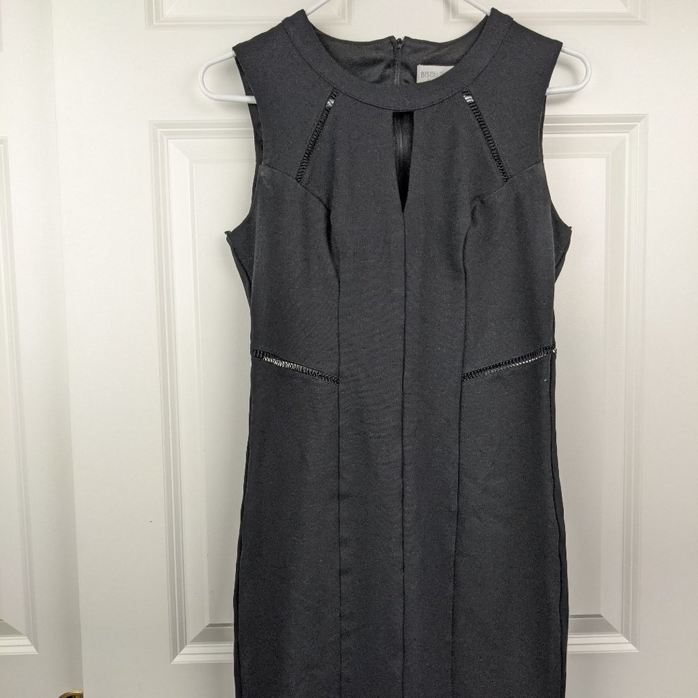 Bisou Bisou Classic Sheath Black Dress Sz 8